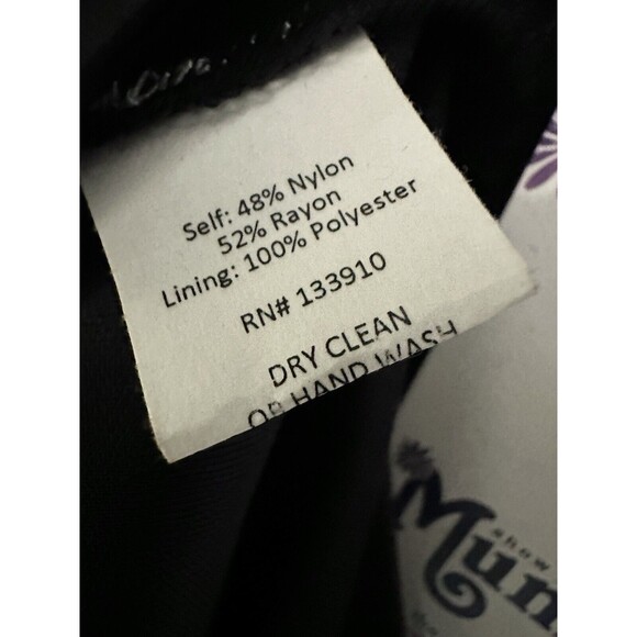 NEW Show Me Your Mumu Size Medium Black Velvet Burnout Bell Sleeve Mini Dress - Picture 9 of 9